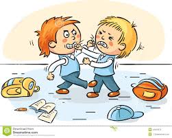 Image result for children hitting clipart