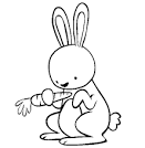 Rabbit coloring page