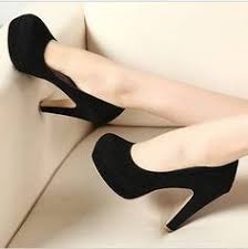Suede Black Chunky High Heels | Black Heels, Thick Heels and Heels