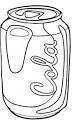 Soda coloring page