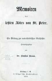 Speckle, Ignaz; Braun, Stephan [Hrsg.]: Memoiren des letzten Abtes ...
