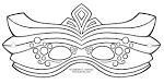Mardi Gras coloring page