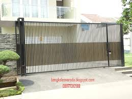 Pintu dorong minimalis (contoh gambar) | Bengkel las dan Canopy ...