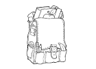 Backpack coloring page