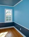 the modern home decor: the blue color in wall paint
