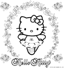 Hello Kitty Coloring coloring page