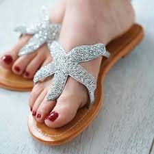 beaded starfish sandals by aspiga | notonthehighstreet.com