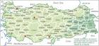 Tuerkei-Karte / Map of Turkey