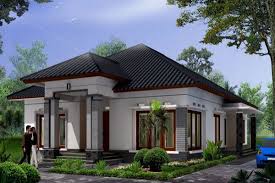 Gambar Taman dan Rumah Minimalis Tropis Sederhana Type 36 1 Lantai