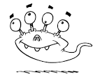 Alien coloring page
