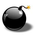 Clipart - Black Bomb