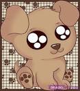 How to Draw an Anime Cartoon Puppy, Step by Step, anime animals ... 