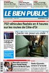 Journal LE BIEN PUBLIC (France). Les Unes des journaux de France.