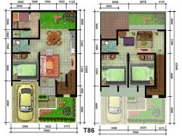 Denah rumah minimalis sederhana 1 lantai dan 2 lantai�??
