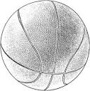 Basketball coloring page