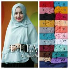 Grosir Kerudung Sifon Syari Dhea Pita | WA 08561135030