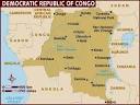 Map of Democratic Republic of Congo