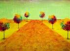 Road with Green Sky - 30x40