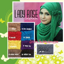 Pashmina Instan Lady Rose | Grosir Jilbab Modern|Jilbab Cantik ...