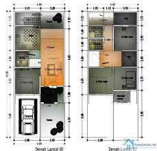 Denah Rumah Minimalis Untuk Type 36 60 terbaru
