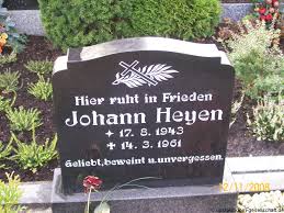Grab von Johann Heyen (17.08.1943-14.03.1961), Friedhof Spetzerfehn- - sk109