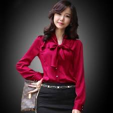 Baju Kantor Wanita Modern Merah terbaru - Baju Korea Import