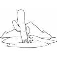 Dessert coloring page