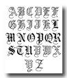  Old English Lettering