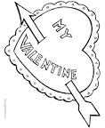 Valentine coloring page