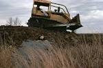 Bulldozer used for wetland - via Daymix