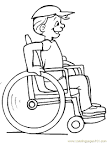 Disabilities coloring page