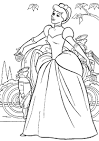 Cinderella coloring page