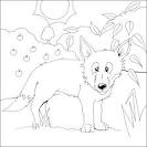 Fox coloring page