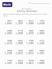Math Help   Addition Worksheets