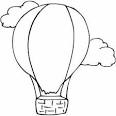 Hot Air Balloon coloring page