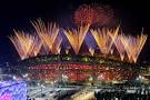 Fireworks at closing ceremony of Beijing Olympics_English_Xinhua