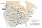 map of Keystone XL pipeline