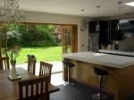 Kitchen: Marvelous White Wood Bar Kitchen And Log Dining Set With ...