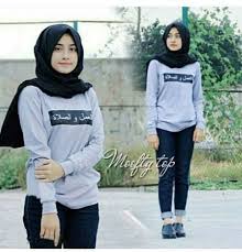 Baju Kaos Atasan Wanita Hijab Model Terbaru & Cantik � RYN Fashion