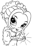 Lisa Frank coloring page
