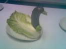 fruit and vegetable carving cabbage duck