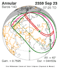 NASA - Catalog of Solar Eclipses of Saros 140