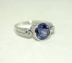 Tanzanite diamond ring - Designer Jewelry - Jewel of the Lotus