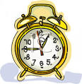 Brass Bell Clock Clipart
