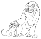 Lion coloring page