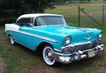 1956 Chevrolet Bel Air Hardtop--Blue &amp; White