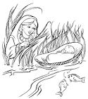 Moses coloring page