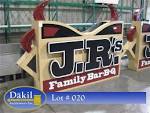 J.R.'S FAMILY BAR-B-Q SIGN