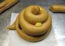 Feces shaped bread