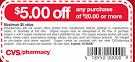 CVS $5 off $20 Printable Coupon